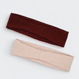 Haarband Bundle Beige & Dark Red (2er-Pack)