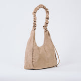 Sac épaule froncé - Grand modèle, Taupe
