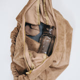Sac épaule froncé - Grand modèle, Taupe