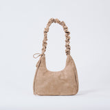 Sac porté épaule plissé - Petit, Taupe