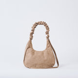 Sac porté épaule plissé - Petit, Taupe