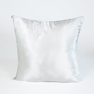 Taie d'oreiller en satin blanc