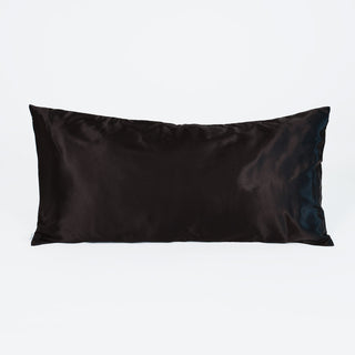 Taie d'oreiller en satin noir