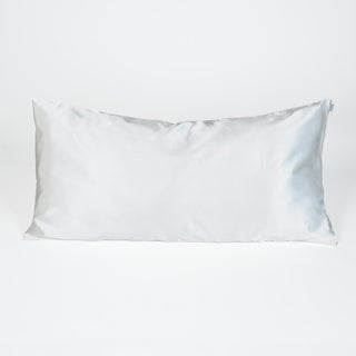 Taie d'oreiller en satin blanc