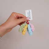 Mini-chouchous en coton pastel (lot de 4)