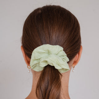 Lot de 3 chouchous en coton vert