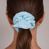 Lot de chouchous en coton bleu (lot de 3)