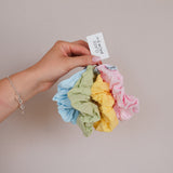 Chouchous en coton pastel (lot de 4)