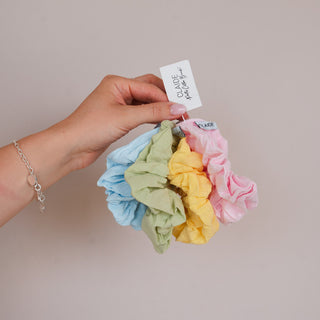 Chouchous en coton pastel (lot de 4)