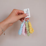 Mini chouchous en coton pastel lot (4 pièces)
