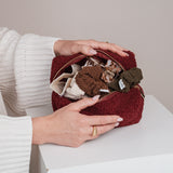 Trousse de toilette Teddy rouge