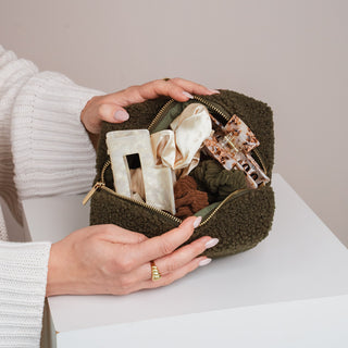 Trousse de toilette Teddy verte
