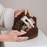 Trousse de toilette Teddy marron