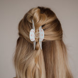 Pince à cheveux pêche