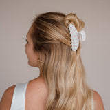 Pince à cheveux pêche