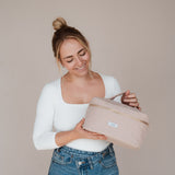 Sac de voyage en cordon beige