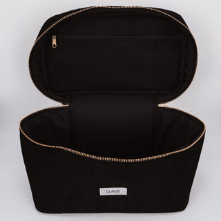 Sac de voyage en velours côtelé noir
