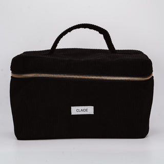 Sac de voyage en velours côtelé noir