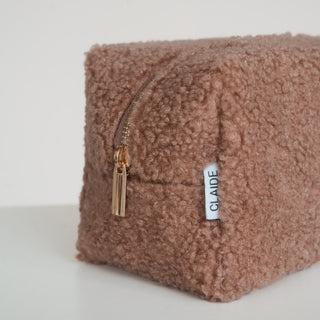 Trousse de toilette en polaire teddy