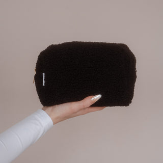 Trousse de toilette en polaire teddy