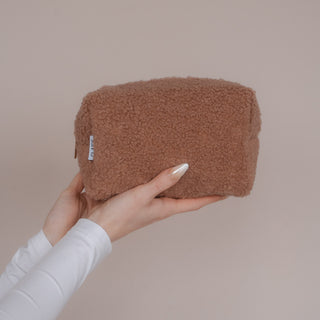 Trousse de toilette en polaire teddy
