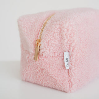 Trousse de toilette en polaire teddy