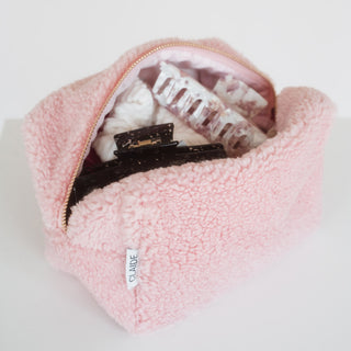 Trousse de toilette en polaire teddy